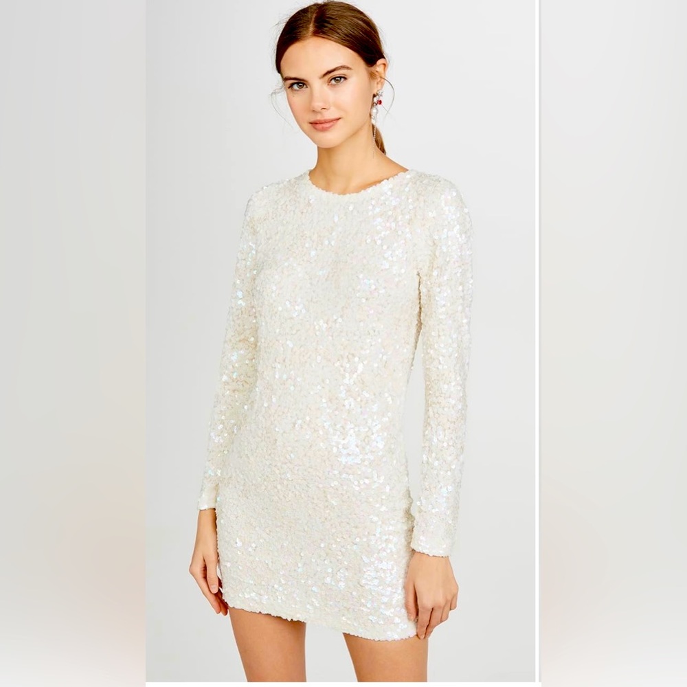 ASHISH - Sequin Long Sleeve Dress
